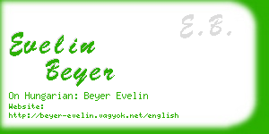 evelin beyer business card
